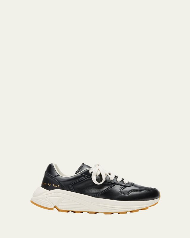 Premium Leather Runner Sneakers